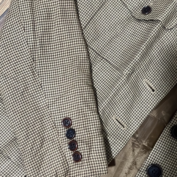 Ralph Lauren 2 piece set plaid high rise trousers and blazer jacket, size 8 - Picture 12 of 13
